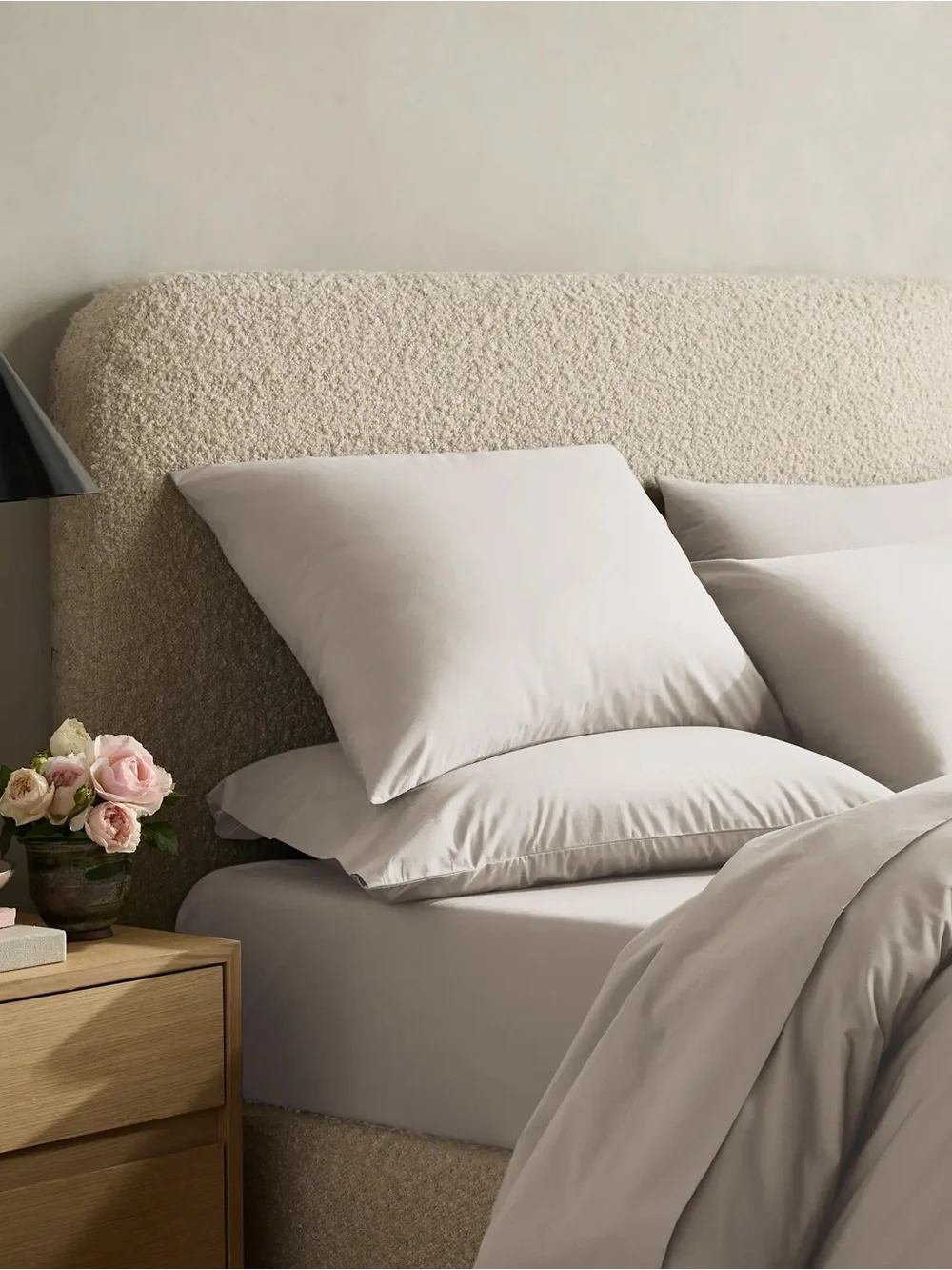 Quince Organic Crisp Percale Duvet Cover Set King Dove NWOT 3pc Never Used